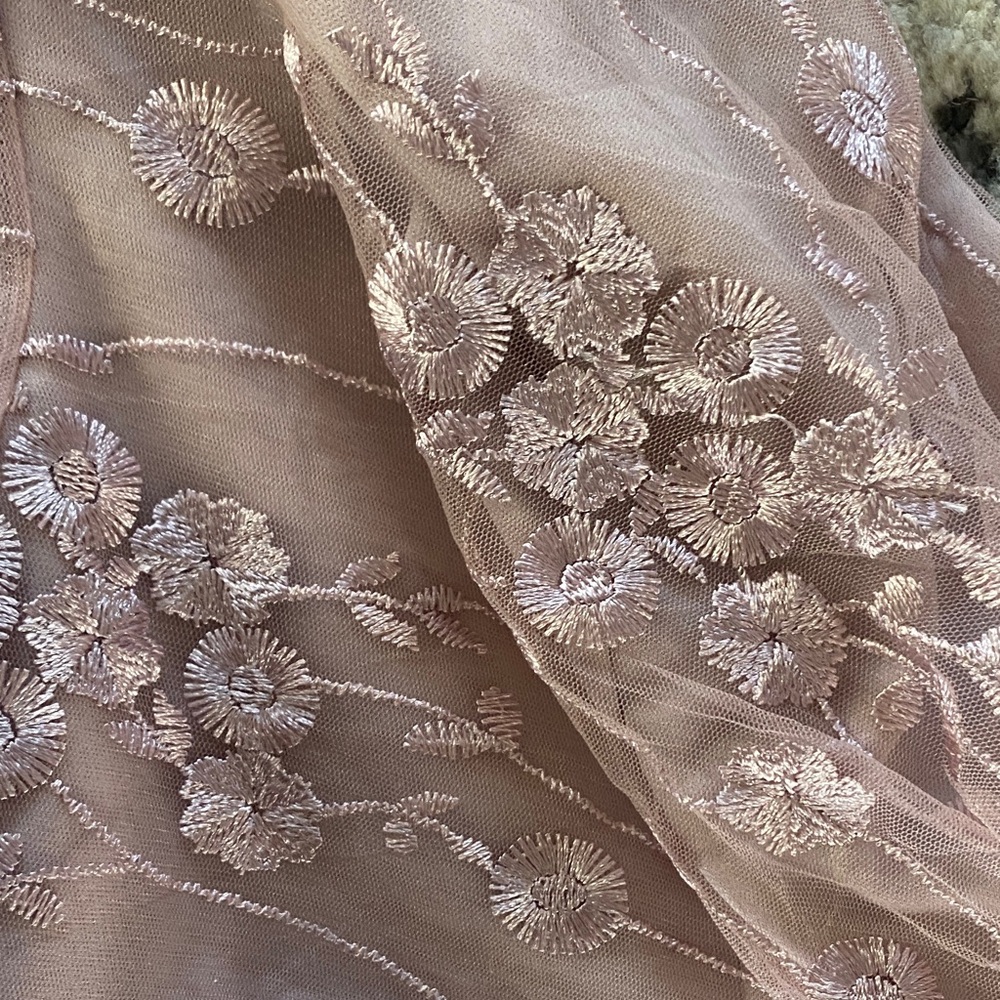 Charming Pink Floral Formal Dress - Picture 5 of 6